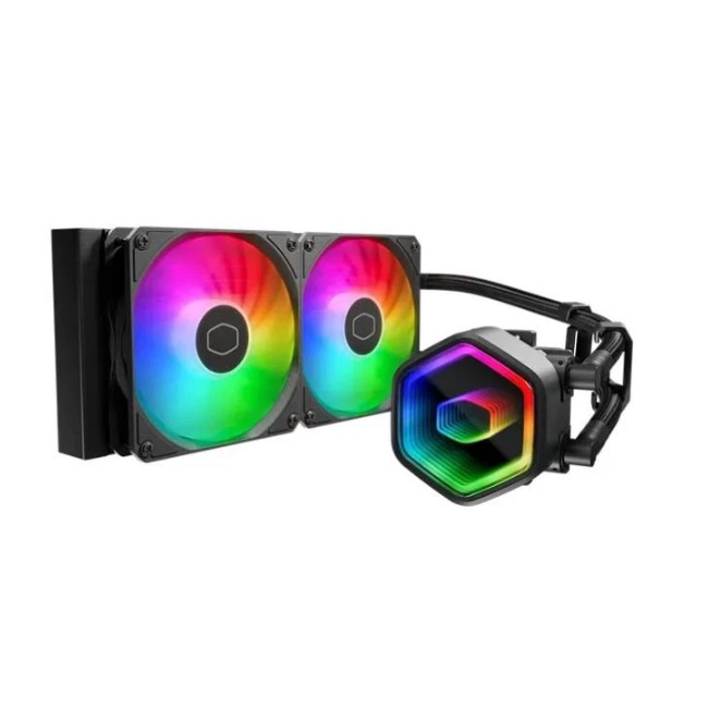 Enfriamiento Liquido Cooler Master MasterLiquid 240 Lite 2x120mm ARGB 650-1750 RPM Negro - Amd