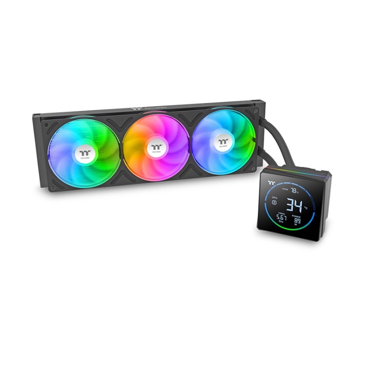Enfriamiento Liquido Thermaltake TH360-S V3 3 Ventiladores120mm Negro ARGB pantalla 3.95 pulgadas - Código: CL-W470-PL12SW-A | Compra en Guadalajara