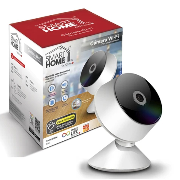 CAMARA INTELIGENTE IP INTERIOR TECHZONE 1080P AUDIO 2 VÍAS Y VISIÓN NOCTURNA - Logitech