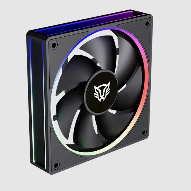 Ventilador Aspas Inversas Balam Rush Eolox Bora-R EXB85R Negro 120x120x25 600-1600 RPM ARGB - Acteck