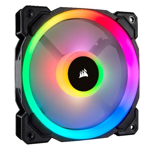 Ventilador Gabinete Corsair  Co 9050071 Ww  Ll120Rgb Luz Dual  120Mm  Negro - CO-9050071-WW