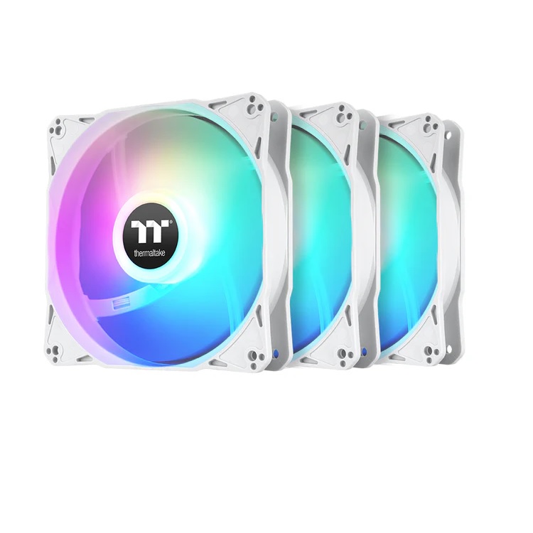 Ventilador para gabinete Thermalttake LE120 Blanco 3xfan ARGB CL-F204-PL12SW-A - Código: CL-F205-PL12SW-A | Compra en Guadalajara