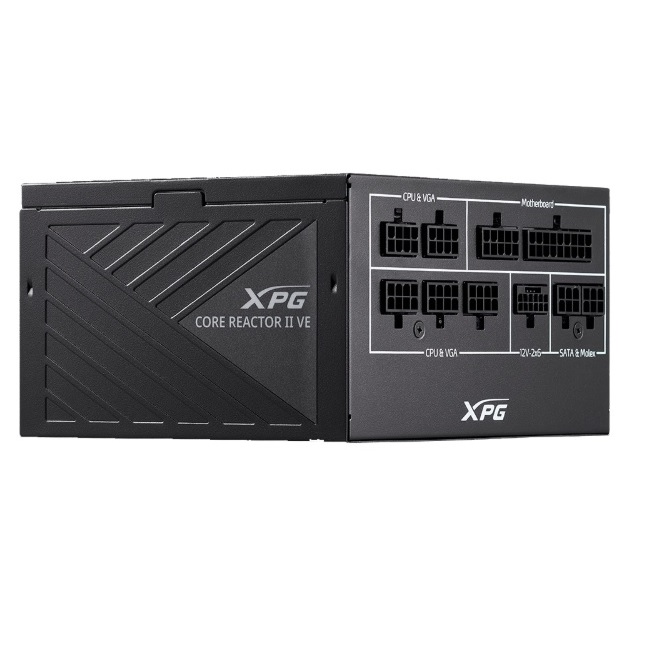 Fuente de Poder XPG 650W CORE REACTOR II VE 80 Plus Gold FDB Rodamiento Hidraulico 120mm 2xPCIE ATX 3.1 - Msi