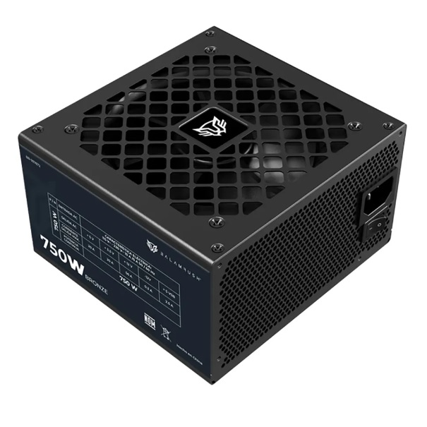 Fuente De Poder Gamer Balam Rush Gr Burst Gr750B  Certificada  750 W  80 Plus Bronze  Atx  No Modular  Bajo Nivel De Ruido  5 Aos De Garantia  Negro  Br937672 BR-937672 - BR-937672