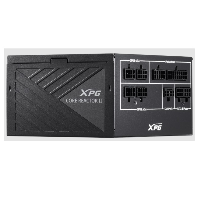 Fuente de Poder XPG 750W CORE REACTOR II 80 Plus Gold FDB Cojinete fluidodinámico 1x12VHPWR 6xPCIE 2xEPS 2400 RPM ATX 3.0 - Naceb Technology