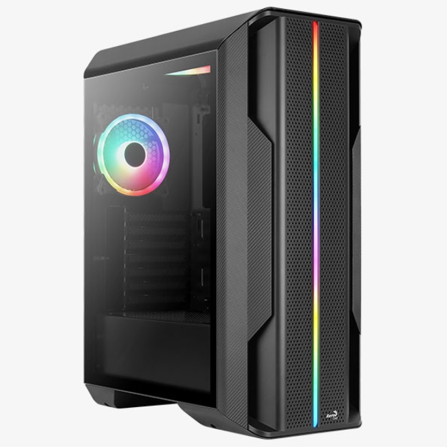 Gabinete AeroCool Splinter Duo G V1 Cristal templado Negro ARGB ATX 3xVentiladores No compatible con Cooler 240mm  4711099470327 - Código: 4711099470327 | Compra en Guadalajara