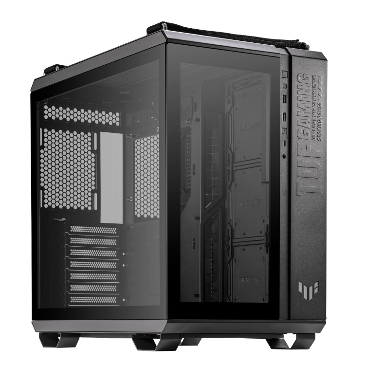 Gabineta Asus TUF Gaming GT502 Blanco Horizon TG ARGB negro - Código: GT502FV/ARGBFANS/BLK/TG | Compra en Guadalajara