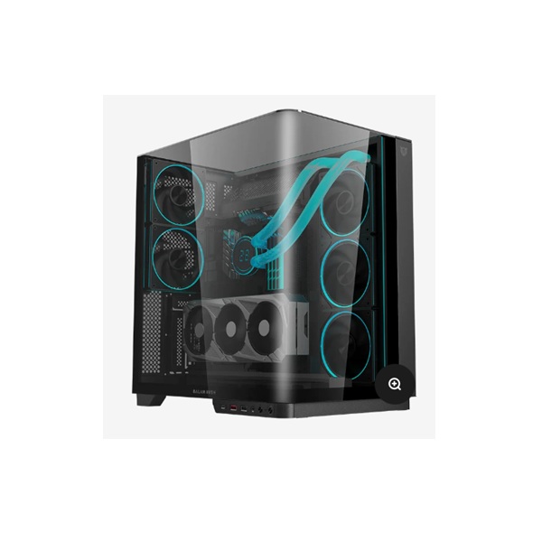 GABINETE BALAM RUSH BR-941556 TANK EXPERT CURVE 7800ATX1USB 3.0CRISTAL TEMPFAN 5120MMARGBNEGRO - Intellinet