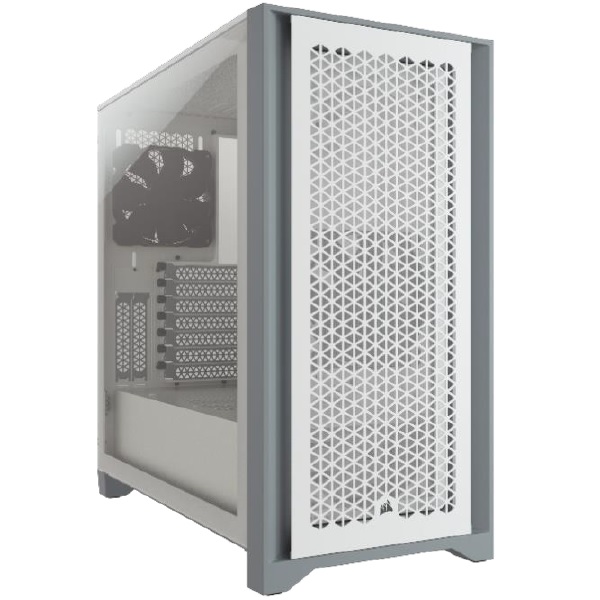 Gabinete Corsair  Cc 9011201 Ww  4000D Airflow Blanco Cristal Templado Med Torre Sin Fuente - CC-9011201-WW