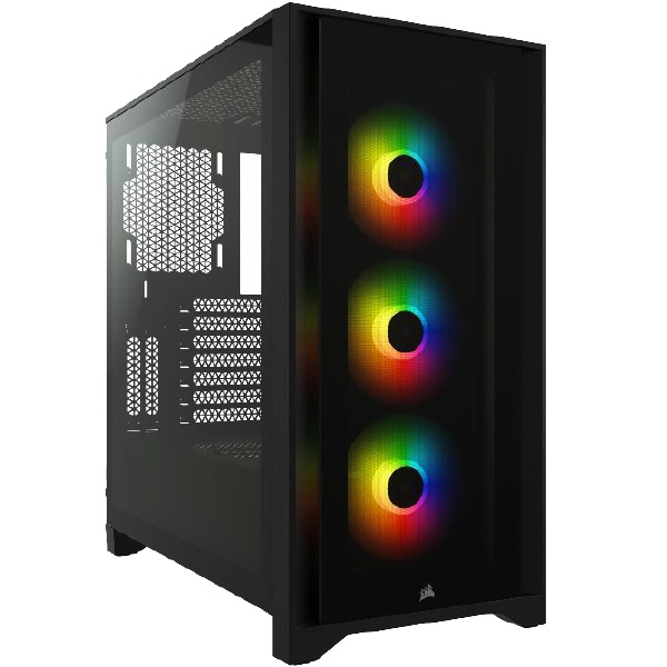CHASIS ATX SEMITORRE CRISTAL TEMPLADO ICUE 4000X RGB NEGRO CC-9011204-WW - Código: CC-9011204-WW | Compra en Guadalajara