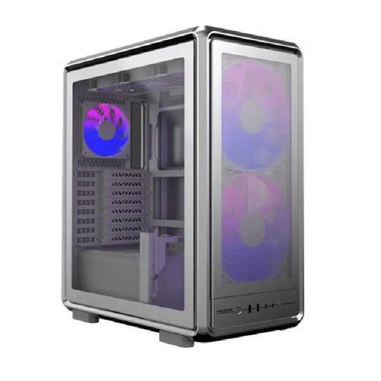 GABINETE COOLER MASTER MF500M-KHNN-S01 MASTERFRAME 500 MESH-ARGB NEGROMEDIA TORRES/FUENTE - Acteck