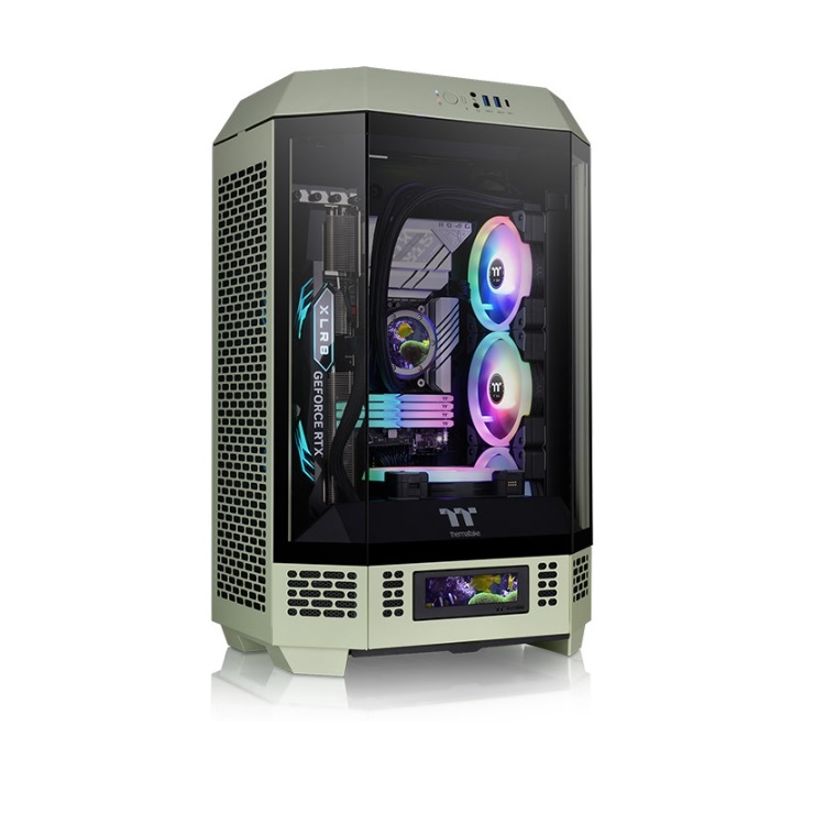 Gabinete Thermaltake The Tower 300 Micro Tower Matcha Green Verde Micro-ATX CA-1Y4-00SEWN-00 - Código: CA-1Y4-00SEWN-00 | Compra en Guadalajara