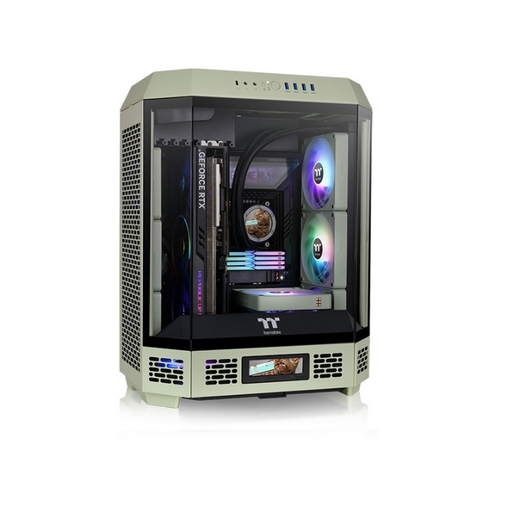 Gabinete Thermaltake The Tower 600 Mid Tower Matcha Green Verde ATX CA-1Z1-00MEWN-00 - Código: CA-1Z1-00MEWN-00 | Compra en Guadalajara