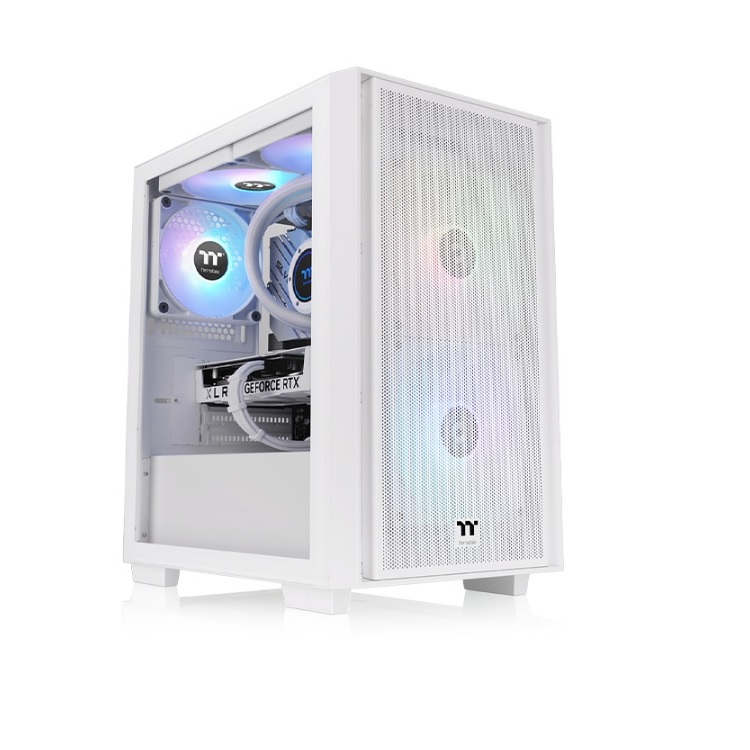 Gabinete Thermaltake Versa H16 TG ARGB Micro Tower Snow Blanco m-ATX 3xVentiladores CA-1Y8-00S6WN-01 - Código: CA-1Y8-00S6WN-01 | Compra en Guadalajara