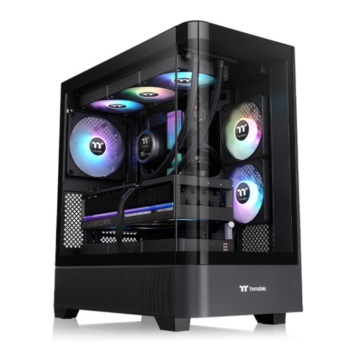 Gabinete Thermaltake View 290 TG ARGB Mid Tower Negro 3xVentiladores 120mm ATX CA-11G-00M1WN-00 - Código: CA-11G-00M1WN-00 | Compra en Guadalajara