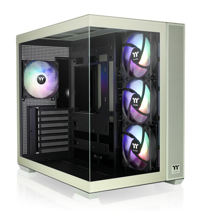 Gabinete Thermaltake View 380 TG ARGB Mid Tower Matcha Verde 4xVentiladores 120mm ATX CA-1Z2-00M1WN-00 Hidden-Connector Motherboards from ASUS MSI GIGABYTE - Código: CA-1Z2-00MEWN-00 | Compra en Guadalajara