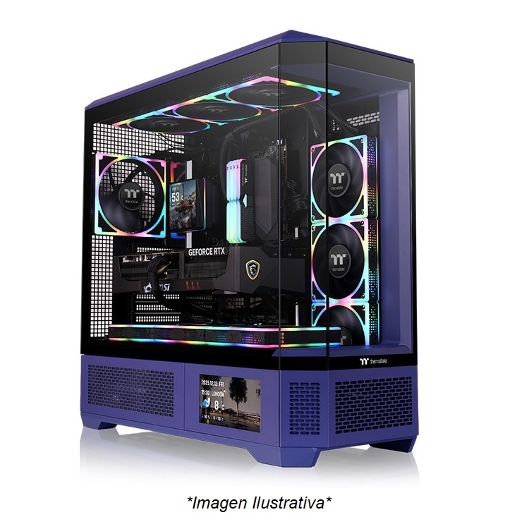 Gabinete Thermaltake View 600 TG Full Tower Future Dusk Morado/Negro E-ATX CA-11H-00FNWN-00 - Código: CA-11H-00FNWN-00 | Compra en Guadalajara