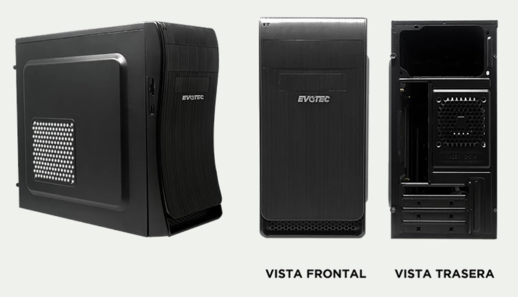 GABINETE EVOTEC EV-1014 BASSUMICRO ATXFUENTE 600W2USB EV-1014 - Código: EV-1014 | Compra en Guadalajara