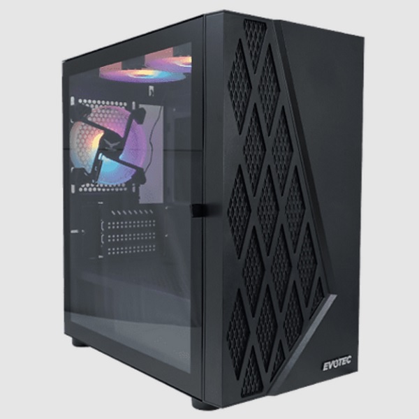 Gabinete Gaming EVOTEC EV-1018 Gabinete Gaming EVOTEC EV-1018 Gabinete Negro - Código: EV-1018 | Compra en Guadalajara