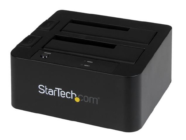 Base Docking Station Esata Usb 30 Con Uasp De 2 Bahias Para Disco Duro O Ssd Sata Iii De 25 O 35 Pulgadas  Startechcom Mod Sdock2U33Eb SDOCK2U33EB - SDOCK2U33EB