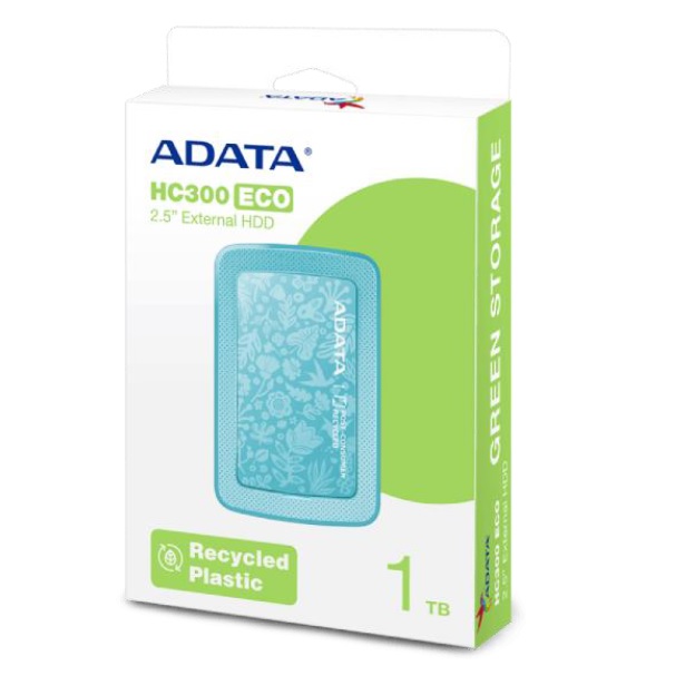 Disco Duro Externo Adata Hc300 Eco Gn 5V 1Tb 3 2  Ahc300E 1Tu31 Cgn  - AHC300E-1TU31-CGN