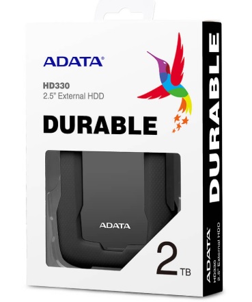 Disco Duro Externo Adata Hd330 2Tb 3 1 Negro  Ahd330 2Tu31 Cbk  - ADATA