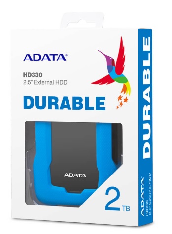 Disco Duro Externo Adata Hd330 2Tb 3 1 Azul  Ahd330 2Tu31 Cbl  - AHD330-2TU31-CBL