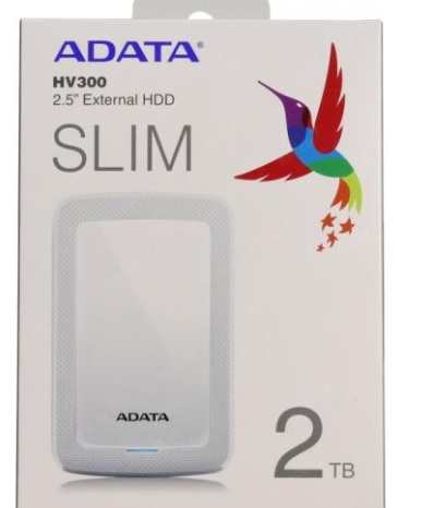 HD Ext 2 TB Adata 2.5 pulg USB 3.1 HV300 Slim Color Blanco AHV300-2TU31-CWH  AHV300-2TU31-CWH - Código: AHV300-2TU31-CWH | Compra en Guadalajara