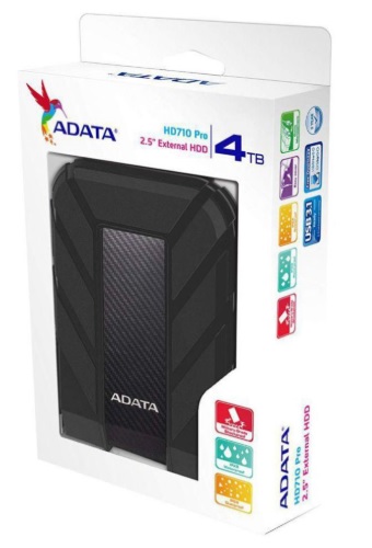 Disco duro Adata HD710 Pro Externo 4 TB USB 3.2 Goma Color Negro AHD710P-4TU31-CBK - Código: AHD710P-4TU31-CBK | Compra en Guadalajara