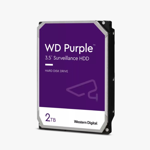 Disco Duro Dd 2Tb Sata Wd Purple Wd23Purz Optimizado Para Videovigilancia Compatible Con Dvrs Y Nvrs De Cualquier Marca - WD23PURZ