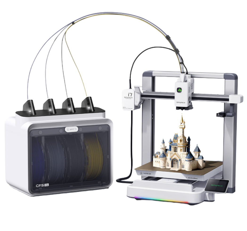 Impresora 3D Creality PR-2778 Sparkx i7 color combo 26x26x25.5cm multicolor con CFS Lite no incluye filamentos - Canon