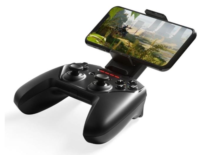 Control de Juegos SteelSeries Nimbus Plataformas OS Negro Inalambrico c/Soporte Bateria Recargable - Msi