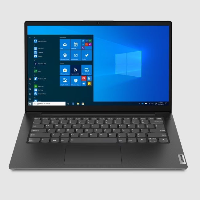 Lenovo - Notebook - 14 - 1366 x 768 LED - Intel Celeron N4500 / 1.1 GHz - 4 GB DDR4 SDRAM - 128 GB SSD - Intel UHD Graphics - Windows 11 Home - Black - Spanish - 1-year warranty - Código: 82QX002KLM | Compra en Guadalajara