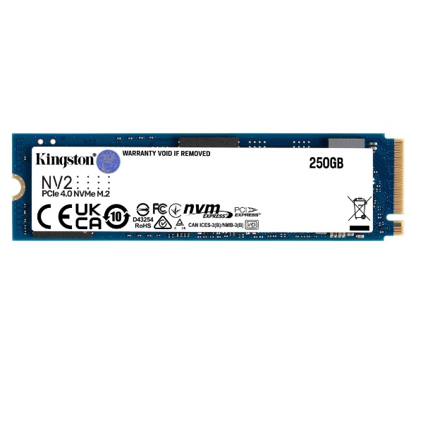 SNV2S/250G Memoria  Kingston Technology Nv2  Unidad De Estado Solido Kingston Nv2 250Gb M2 2280 Nvme Pcie Gen 4X4 R3000MbS W1300MbS  NV2  SNV2S/250G