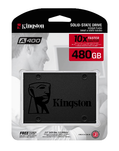 Unidad Ssd 2 5  Kingston 480Gb  Sa400S37 480G  Sata3  7Mm  3D Nand - SA400S37/480G