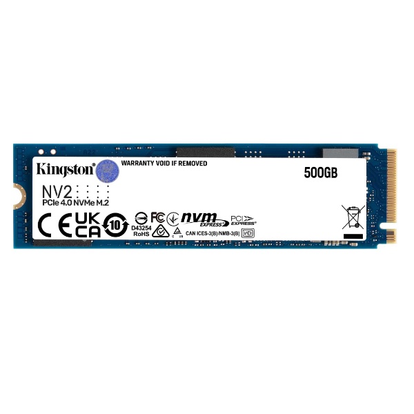 SNV2S/500G Memorias Kingston Technology Nv2  Unidad De Estado Solido Kingston Nv2 500Gb M2 2280 Nvme Pcie Gen 4X4 R3500MbS W2100MbS  NV2  SNV2S/500G