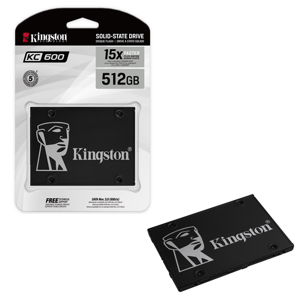 SSD 2.5 512GB KINGSTON SATAIII SKC600 6GB/S 7MM SKC600/512GB UPC 740617300253 - SKC600/512GB