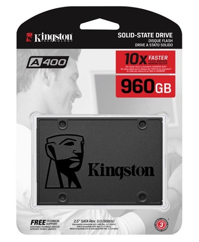 Unidad De Estado Solido Ssd Kingston A400 960Gb 25 Sata3 7Mm Lect500Escr450Mbs Sa400S37960G SA400S37/960G - SA400S37/960G