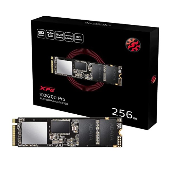 SSD INTERNO ADATA XPG 256GB ASX8200 PCIE GEN 3X4 M.2 2280 ASX8200PNP 256GT C - ASX8200PNP-256GT-C