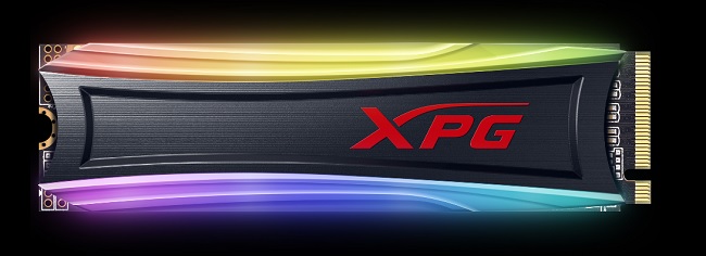AData  Xpg Spectrix S40G  Internal Hard Drive  256 Gb  Pcie Gen 3X4  Rgb Lighting - AS40G-256GT-C