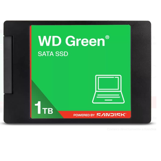 SANDISK WDS100T5G0A - GREEN / Disco Duro Interno SSD 1TB SATA III 6 GB/s 25/7 mm hasta 545 MB/s - Adata