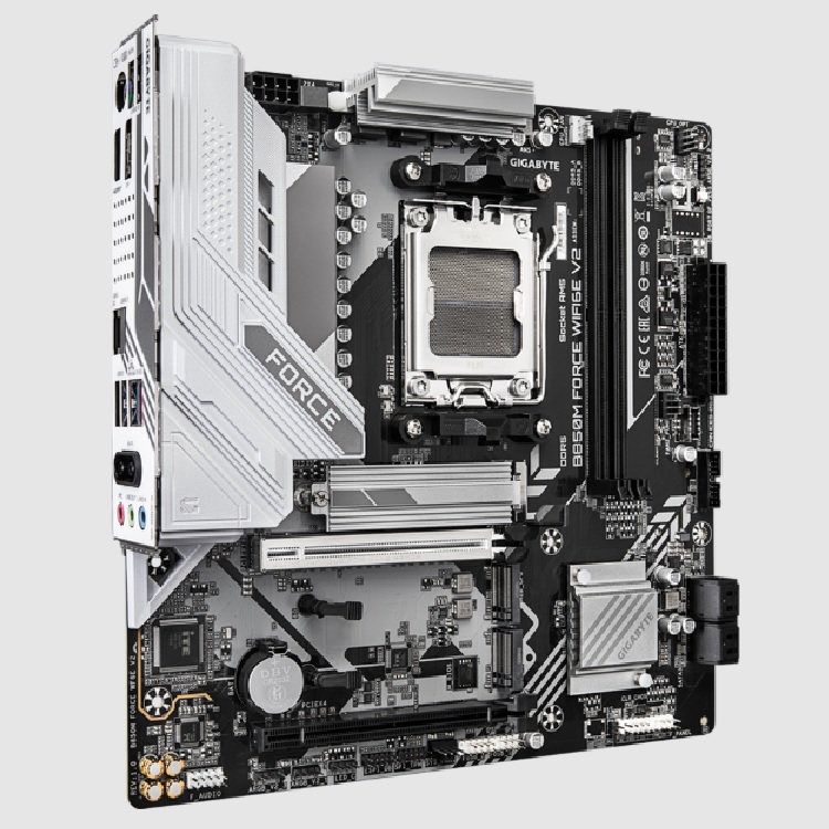 Tarjeta Madre Gigabyte B850M FORCE WF6E V2 socket AM5 2xDDR5 1xHDMI 1xDP Wi-Fi 6E AX210 ATX - Código: B850M FORCE WF6E V2 | Compra en Guadalajara