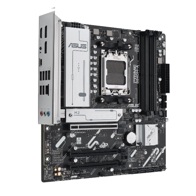 Motherboards ASUS PRIME B840M-A MB ASUS PRIME B840M-A AMD Socket AM5 Ryzen 9000 8000 7000 Series Ethernet ASUS LANGuard micro-ATX - Código: PRIME B840M-A | Compra en Guadalajara