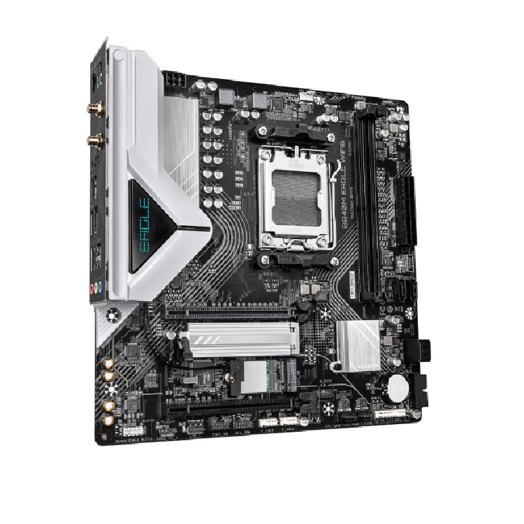 Tarjeta Madre Gigabyte B840M EAGLE WIFI6 AMD Socket AM5 2xDDR5 1xHDMI 1xDP 1xRJ45 - Código: B840M EAGLE WIFI6 | Compra en Guadalajara