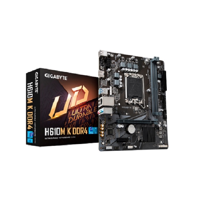 Tarjeta Madre Gigabyte H610 K DDR4 Socket LGA1700 2xDDR4 DIMM 1xHDMI 2xUSB 3.2 3xAudio Jacks 4xUSB 2.0 1xRJ45 - Gigabyte