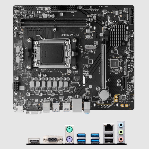 MB MSI PRO-A620 AMD S-AM5 S7000 GEN/4XDDR5 2933/DVI/HDMI/4XUSB 3.1/M.2 ...