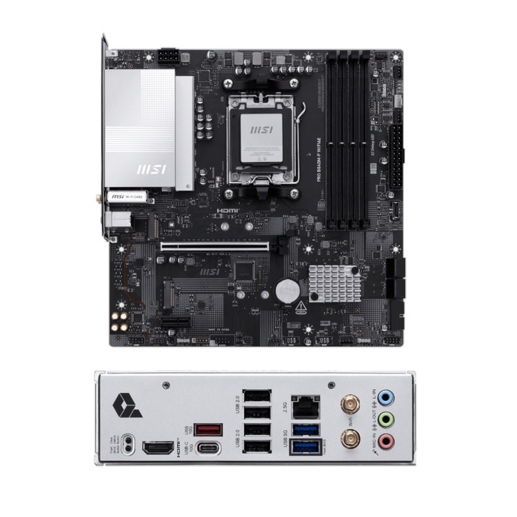 MOTHERBOARD MSI PRO B840M-P WIFI6E AM5 DDR5 ATX - Asrock