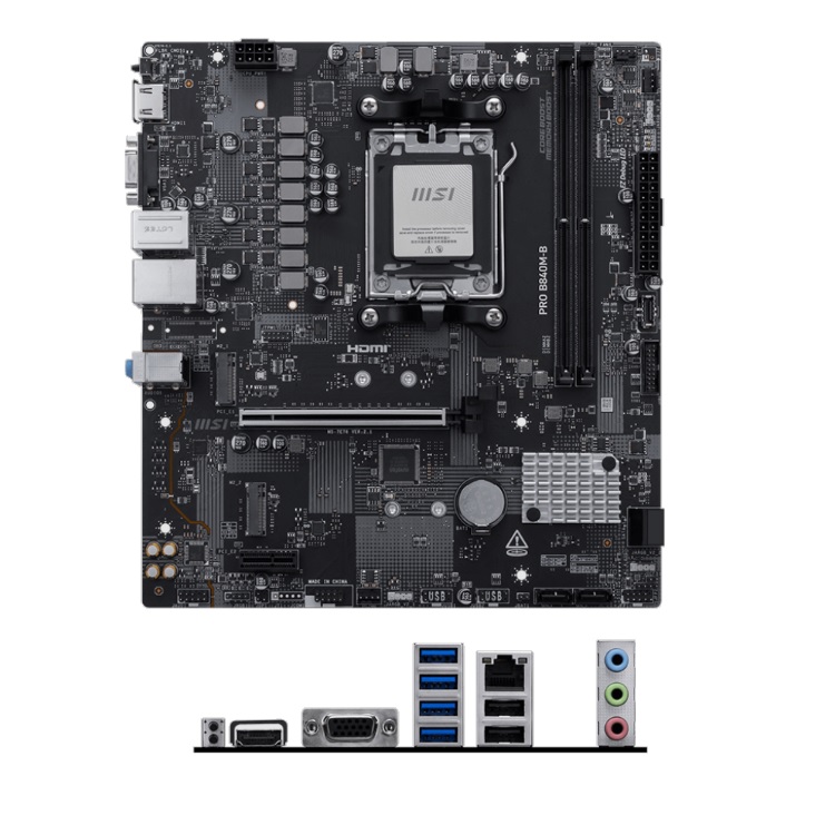 Tarjeta Madre MSI PRO B840M-B Compatible con AM5 2xDDR5 1xHDMI 128GB MicroATX - Gigabyte