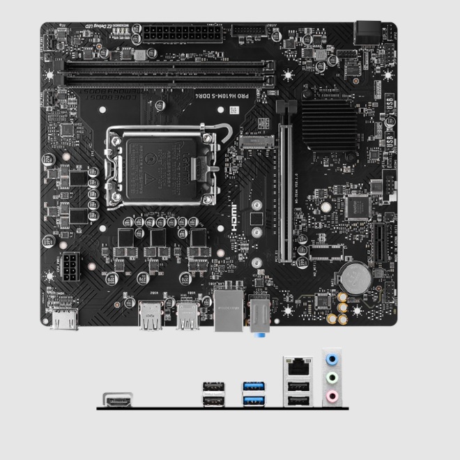 Tarjeta madre MSI PRO H610M-S socket 1700 Gen 12/13/14 2xDDR4 HDMI Micro ATX - Código: PRO H610M-S | Compra en Guadalajara
