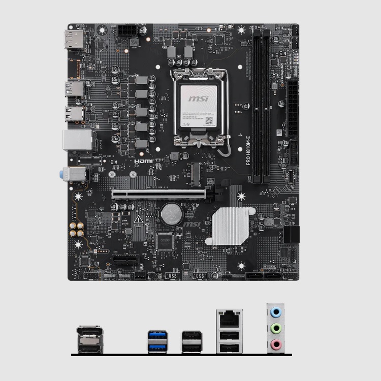 Tarjeta Madre MSI PRO H810M-E socket 1851 Ultra Series 2 2xDDR5 6400Mhz 1xDP 1xHDMI - Código: PRO H810M-E | Compra en Guadalajara